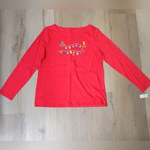NWT Talbots Christmas Top sz L